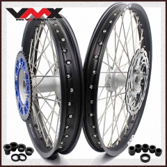 VMX 21/19 Casting Motorcycle Wheels Rims Set Fit YAMAHA YZ250F YZ450F YZ125/250 Silver Hub With Disc