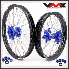 VMX Enduro Wheels Set 21/18 Fit HUSQVARNA TE TC FE FC 250 450 Blue Hub 2014-2023