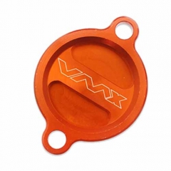 CNC Oil Filter Cover Compatible with KTM SX-F EXC-F Orange