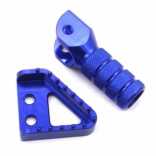 CNC Rear Brake Pedal Step Plate Tip Gear Shift Lever Fit Husqvarna TE TC FE FC 125cc-450cc 2014-2016 Blue