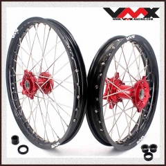 VMX 21/18 Enduro Racing Motorcycle Wheel Rims Set Fit HONDA CRF250X CRF450X 2005-2018 Red