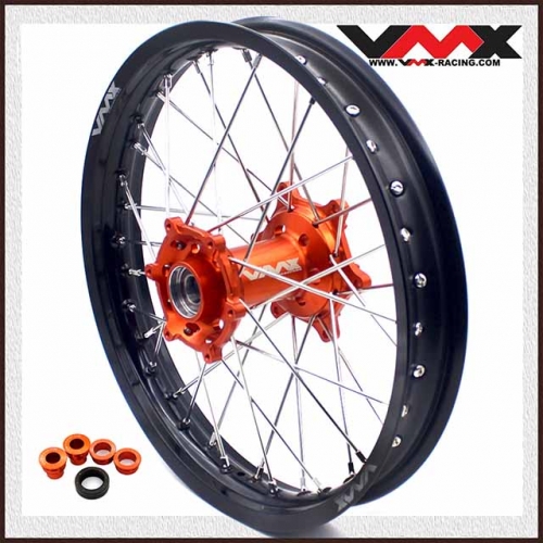VMX Rear Wheel 2.15*19 Compatible with KTM EXC SX 125 Orange Hub 2000-2021