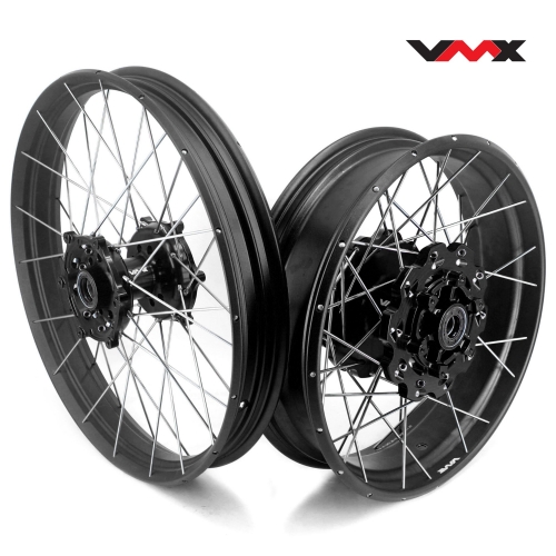 VMX Fit KTM790 Adventure R 2019-2021, KTM890 2021-2022 Tubeless Wheels 2.15*21“/4.25*18" Rims Black Hub Black Rim