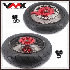 VMX 3.5/5.0 Motorcycle Supermoto Wheels Rim Set With CST Tire Fit HONDA CRF250R CRF450R 2013-2024
