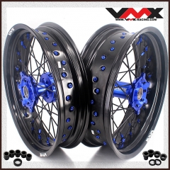 VMX 3.5/5.0 Motorcycle Supermoto Wheels Rim Fit YAMAHA YZ250F YZ450F YZ125/250 Blue/Black