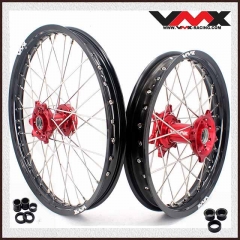 VMX 21/18 Enduro Racing Wheels Rims Set Fit HONDA CRF250R CRF450R 2002-2012 Red