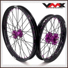VMX 1.6*19" /1.85*16" Fit Surron Light Bee , Electric Dirt Bike Wheels Rim  Purple Hub/Nipple