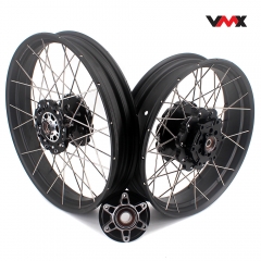 VMX Fit KTM 390 Adventure 2020-2021 Tubeless Wheels 2.5*19"/3.5*17" Rims Black Hub Black Rim