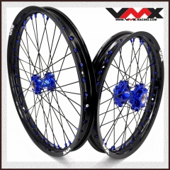 VMX 1.6*21"/1.85*18" Wheels Fit Talaria Sting , Electric Dirt Bike Wheels Rim in Blue Hub/Nipple