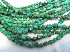 wholesale 6-8mm 5strands natural genuine turquoise beads freeform nuggets green blue tibetant jewelr