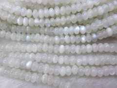 4x6 5x8 6x10mm natural moonstone gemstone Rondelle Abacus grey white loose beads