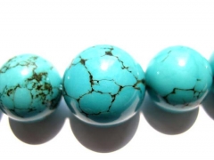 high quality 6-18mm 17inch turquoise beads round ball green jewelry necklace chain bead