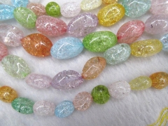 rainbow beads 25-35mm full strand  high quality Genuine Quartz rock crystal Freeform Egg Nuggets Green blue yellow pin