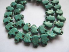 wholesale 10x14-30x40mm full strand turquoise semi precious handmade carved elephant animals black j