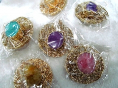 Fashion jewelry 30-50mm 2pcs Geode Earrings Crystal Slice Earrings Agate Druzy Natural Earrings asso