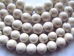 wholesale 14-18mm 5strands turquoise semi precious round ball white multicolor jewelry beads
