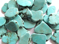 high quality 15-60mm 100pcs turquoise semi precious cabochons freeform slab blue green jewelry beads