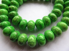 wholesale bulk turquoise beads rondelle abacus lite green mixed jewelry beads 5x8mm--10strands