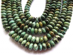 high quality bulk genuine African turquoise beads rondelle abacus jewelry beads 4x6mm--5strands 16in