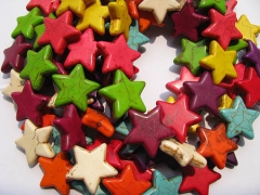wholesale turquoise semi precious star green pink hot red blue oranger black mixed jewelry beads 15m