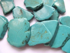 25%off--No Drilled-- 12pcs 30-60mm turquoise semi precious cabochons freeform slab blue green jewelr