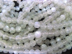 wholesale 4-16mm full strand Natural moonstone bead Round Ball white grey flashy jewelry beads