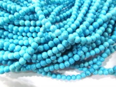 free ship--4strands 4mm turquoise semi precious round ball peridot green white assortment jewelry be