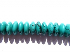 high quality LOT 4x8mm 5strands turquoise beads rondelle abacus green blue tibetant jewelry beads