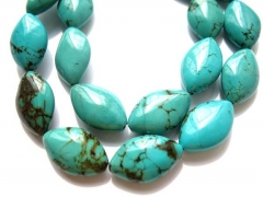 bulk turquoise semi precious horese eye marquoise green blue jewelry beads 12x20mm --5strands 16inch