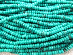 top quality 3x6mm 5strands turquoise beads rondelle abacus faceted jewelry bead