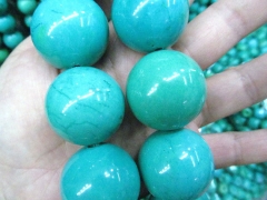 6-30mm high quality turquoise semi precious round ball green blue yellow jewelry beads full strand