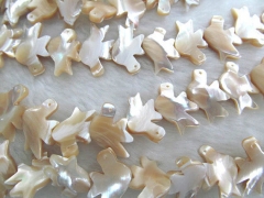 high quality bulk 5strands 13x18mm ,MOP shell mother of pearl bird animals brown white mixed jewelry