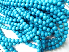 high quality 10mm 5strands turquoise beads round ball dark blue jewelry beads