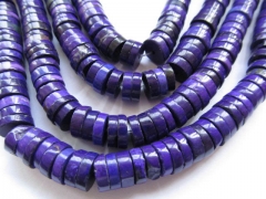 high quality 8 10 12 14 16mm turquoise stone heishi dark purple jewelry beads 16inch/per strand