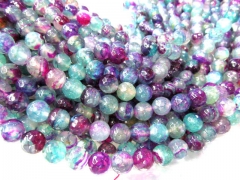 lot fire agate bead round ball multicolor jewelry beads 10mm--5strands 16inch/per strand