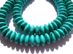 high quality turquoise semi precious rondelle abacus green blue tibetant jewelry beads 4x8,4x10mm--2