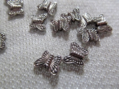 high quality 100pcs Butterfly Charms Alloy spacer Antique silver charms,Silver OX Beach finding ,lea