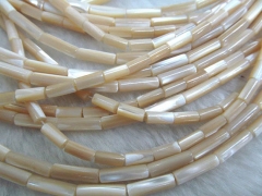 high quality lot 4x8mm 5strands ,MOP shell mother of pearl column tube brown white mixed jewelry bea
