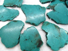 35%off-- 18-100mm full strand turquoise beads freeform slab nuggets green jewelry beads