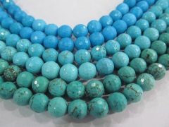 wholesale Bulk 12mm 5strands turquoise beads round ball faceted blue green mixed jewelry beads