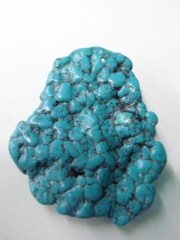 high quality 30-50mm 6pcs turquoise semi precious freeform teardrop flat slab pendant jewelry bead