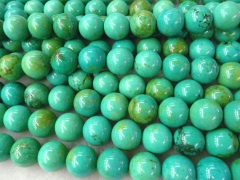 6-30mm high quality turquoise semi precious round ball green blue yellow jewelry beads full strand