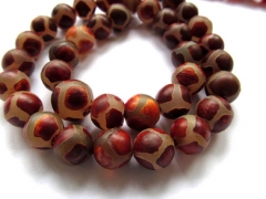 fashion 6 8 10 12 14 16 18mm full strand agate onyx bead round ball evil matte crab brown coffee loo