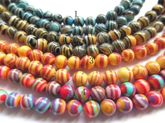 bulk 8mm 10strands calsilica turquoise beads round ball veins assortment jewelry beads