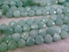 Natual Amazonite stone,Amazone bead,teadrop drop faceted beads 8x8mm full strand
