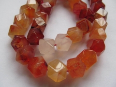 2strands 8x10mm high quality genuine carnelian DIY bead nuggets freeform barrel faceted faceted jewe