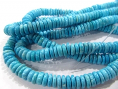 8-20mm turquoise stone heishi rondelle button dark blue charm jewelry beads