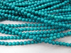 5strands 4 6 810mm high quality turquoise semi precious round ball jewelry beads