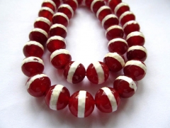 Free ship--5strands 10mm agate bead round ball hanamde faceted crimsone red veins loose bead