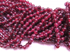 AA grade genuine garnet rhodolite beads 4mm 2strands 16inch strand , round ball crimson red jewelry 